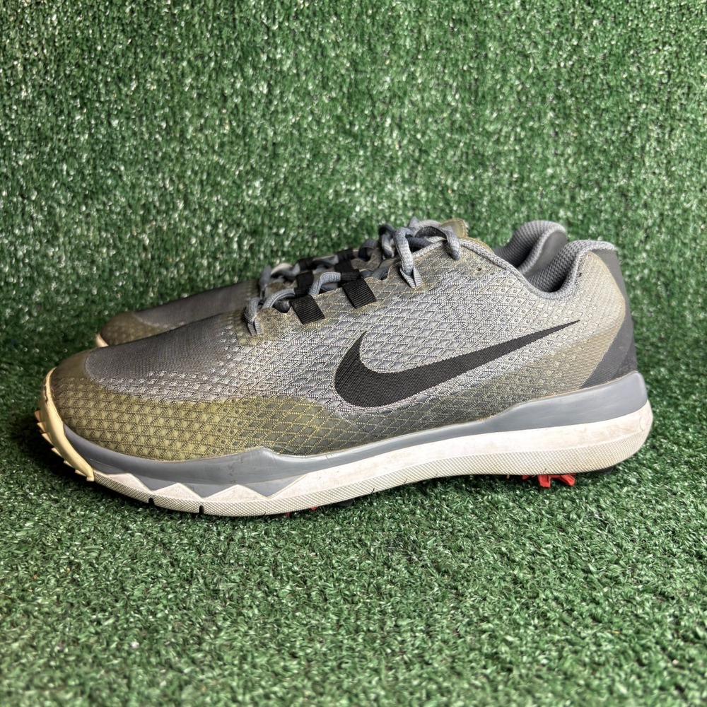 Nike Tiger Woods TW 15 Spiked Golf Mesh Athletic Shoes Grey Womens Size 10.5 - Picture 3 of 12